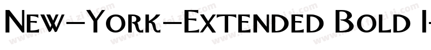 New-York-Extended Bold I字体转换